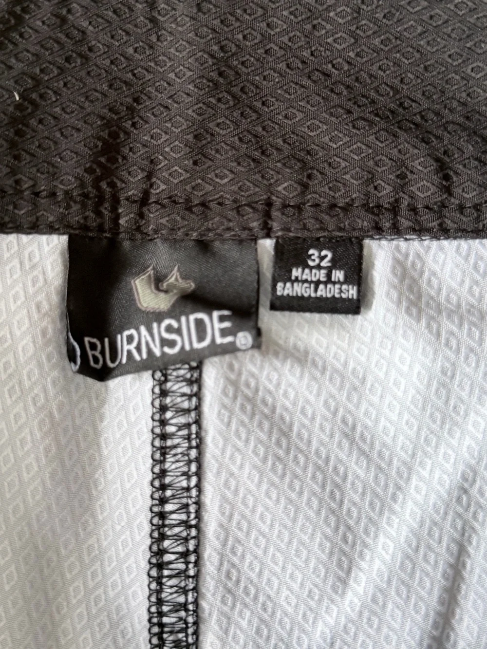burnside | Mens Gray Camouflage Board Shorts | Size 32